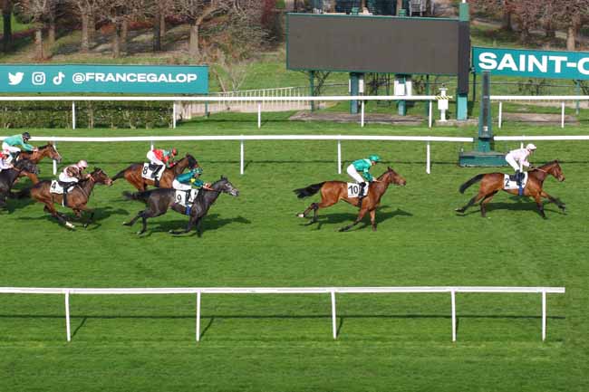 Photo d'arrivée de la course pmu PRIX KIZIL KOURGAN à SAINT CLOUD le Mardi 25 mars 2025