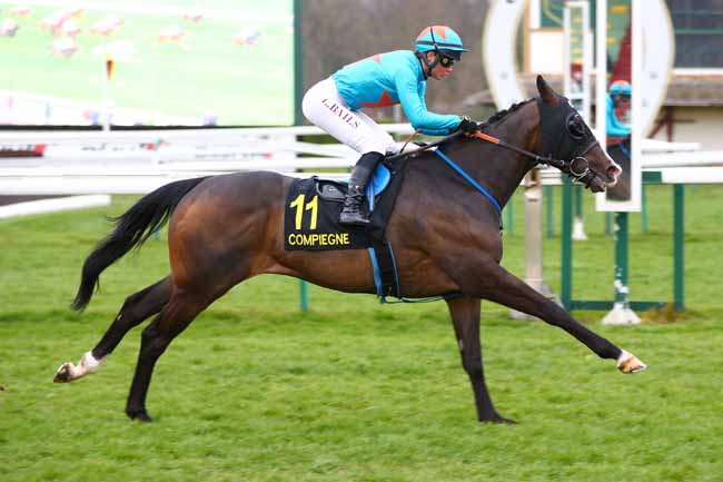 Photo d'arrivée de la course pmu PRIX DU MONT GANELON à COMPIEGNE le Vendredi 28 mars 2025