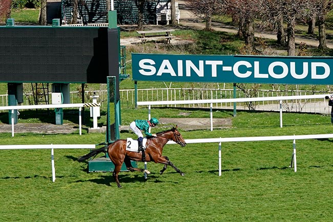 Photo d'arrivée de la course pmu PRIX CARACALLA à SAINT CLOUD le Samedi 29 mars 2025