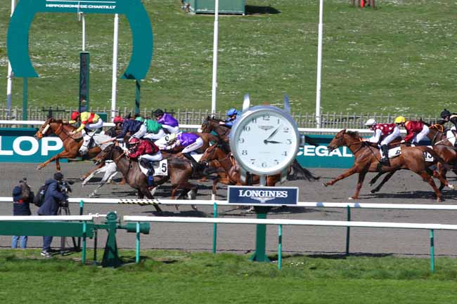 Photo d'arrivée de la course pmu PRIX DU NOYER à CHANTILLY le Lundi 31 mars 2025