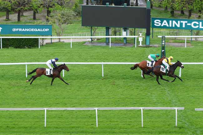 Photo d'arrivée de la course pmu PRIX BRULEUR à SAINT CLOUD le Mercredi 23 avril 2025