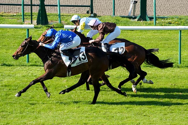 Photo d'arrivée de la course pmu PRIX DE BRUNEHAUT à CHANTILLY le Lundi 28 avril 2025