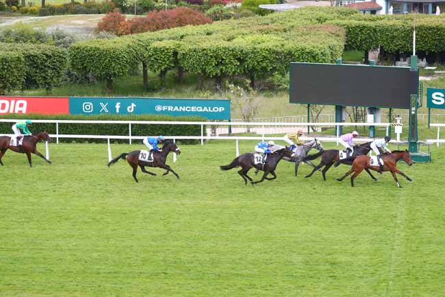 Photo d'arrivée de la course pmu PRIX JUMILHAC à SAINT CLOUD le Mardi 13 mai 2025