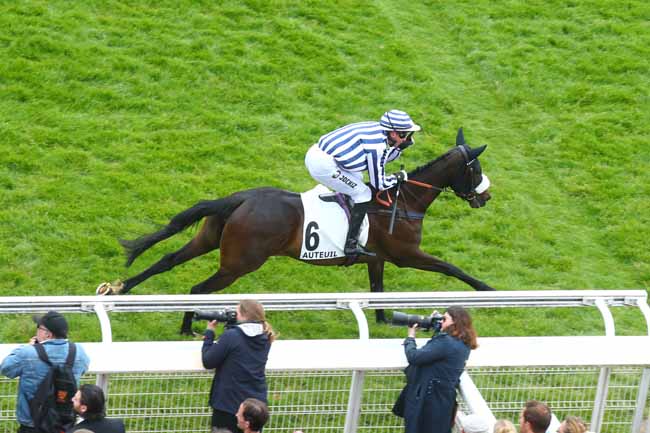Photo d'arrivée de la course pmu PRIX SAGAN à AUTEUIL le Samedi 17 mai 2025