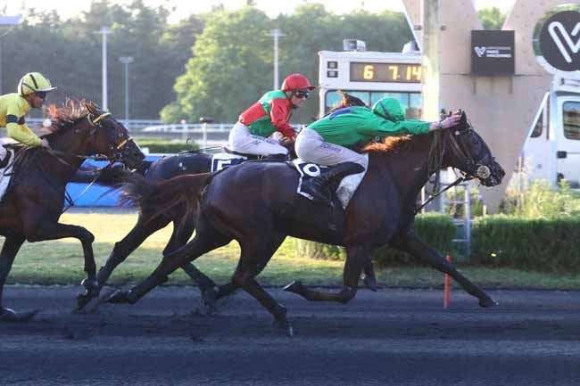 Photo d'arrivée de la course pmu PRIX LAVATER - ETRIER 4 ANS Q3 à PARIS-VINCENNES le Vendredi 30 mai 2025