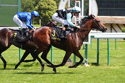 Photo d'arrivée de la course pmu PRIX DES FRONDAISONS à COMPIEGNE le Vendredi 30 mai 2025