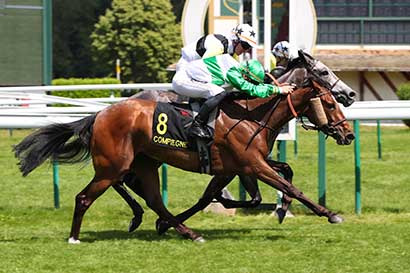 Photo d'arrivée de la course pmu PRIX DE SAINT-LEGER-AUX-BOIS à COMPIEGNE le Vendredi 30 mai 2025