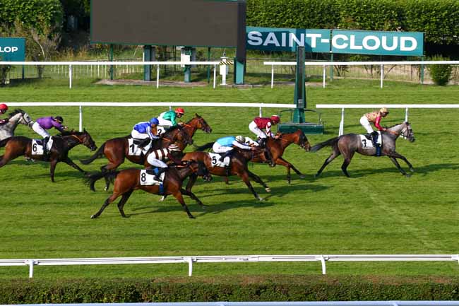 Photo d'arrivée de la course pmu PRIX DE L'ETANG DU CORRA à SAINT CLOUD le Vendredi 13 juin 2025