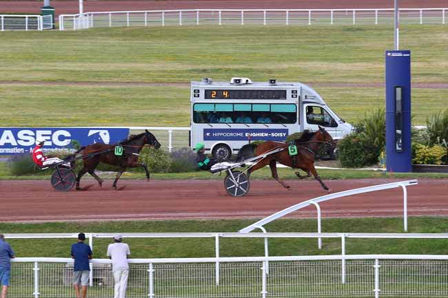 Photo d'arrivée de la course pmu PRIX DE LA PLACE DUPLEIX à ENGHIEN le Samedi 14 juin 2025