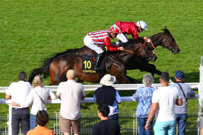 Photo d'arrivée de la course pmu PRIX DE CLERMONT DE L'OISE à COMPIEGNE le Lundi 16 juin 2025