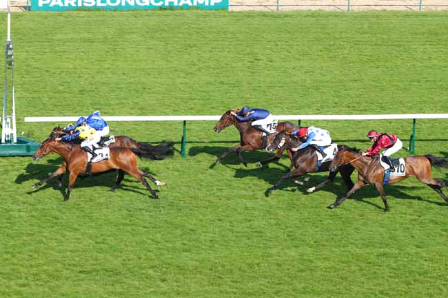 Photo d'arrivée de la course pmu PRIX DU PASSAGE DU BOIS DE BOULOGNE à LONGCHAMP le Jeudi 19 juin 2025