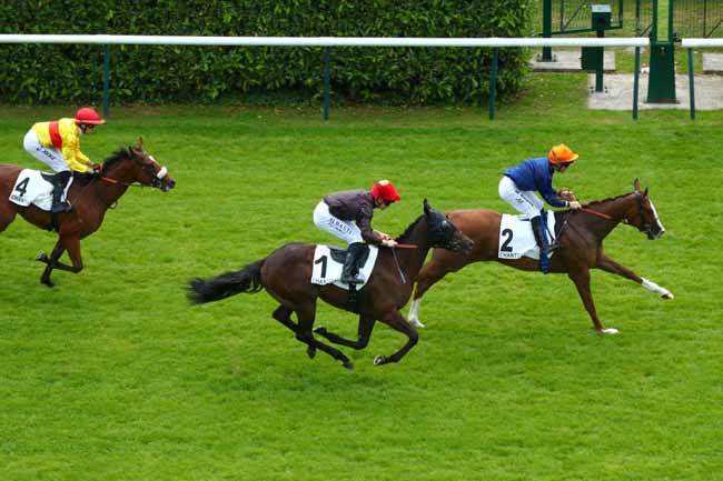 Photo d'arrivée de la course pmu PRIX DE LA CROIX DES VENEURS à CHANTILLY le Vendredi 20 juin 2025