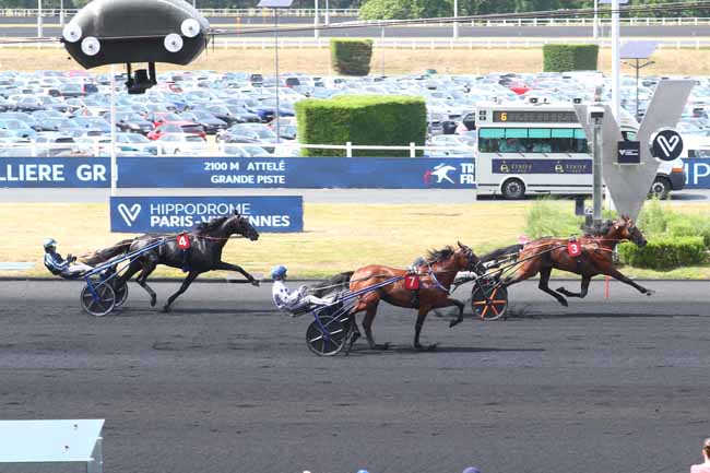 Photo d'arrivée de la course pmu PRIX RENE BALLIERE à PARIS-VINCENNES le Dimanche 22 juin 2025