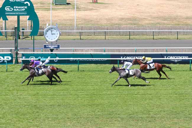 Photo d'arrivée de la course pmu PRIX DE LA TROUBLERIE à CHANTILLY le Mardi 24 juin 2025