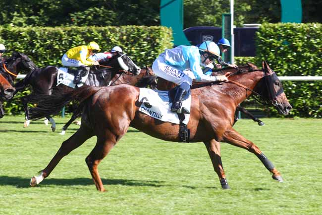Photo d'arrivée de la course pmu PRIX DE LA FORET DU LYS à CHANTILLY le Mardi 24 juin 2025