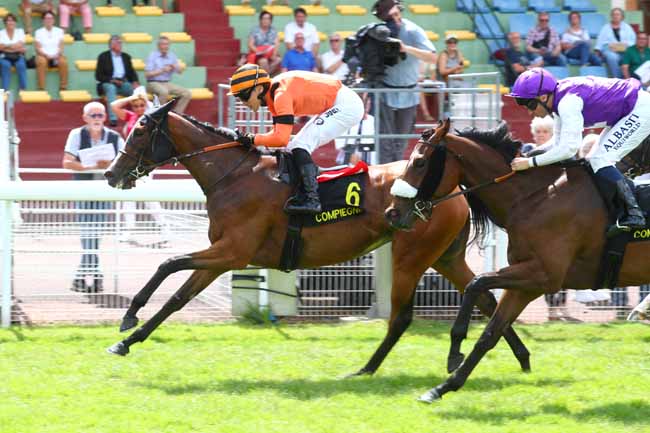 Photo d'arrivée de la course pmu PRIX DE RETHONDES à COMPIEGNE le Vendredi 27 juin 2025