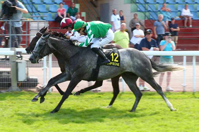 Photo d'arrivée de la course pmu PRIX DU CHATEAU DE COMPIEGNE à COMPIEGNE le Vendredi 27 juin 2025