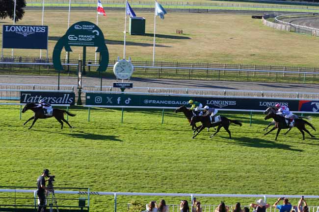 Photo d'arrivée de la course pmu PRIX DES LIONNES - TROPHEE STUDIO HARCOURT à CHANTILLY le Samedi 28 juin 2025