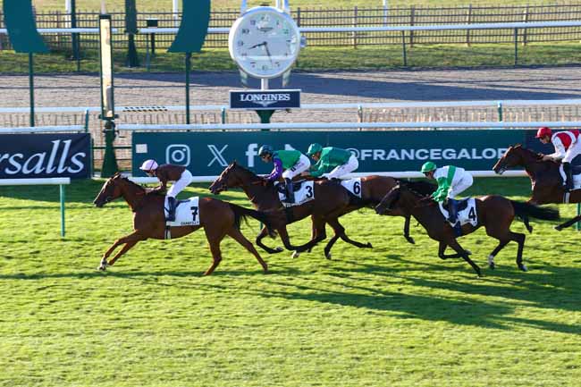 Photo d'arrivée de la course pmu PRIX DE LA FOSSE AUX BICHES - PEPINIERES CHATELAIN à CHANTILLY le Samedi 28 juin 2025