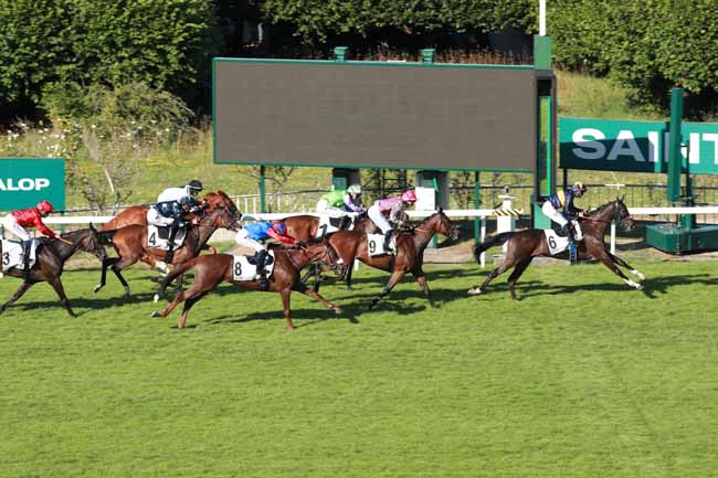 Photo d'arrivée de la course pmu PRIX DE LA PLACE COLBERT à SAINT CLOUD le Dimanche 29 juin 2025