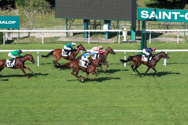 Photo d'arrivée de la course pmu PRIX DU JARDIN DE L'AVRE à SAINT CLOUD le Vendredi 4 juillet 2025