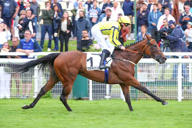 Photo d'arrivée de la course pmu PRIX GOLDIKOVA à DEAUVILLE le Dimanche 6 juillet 2025