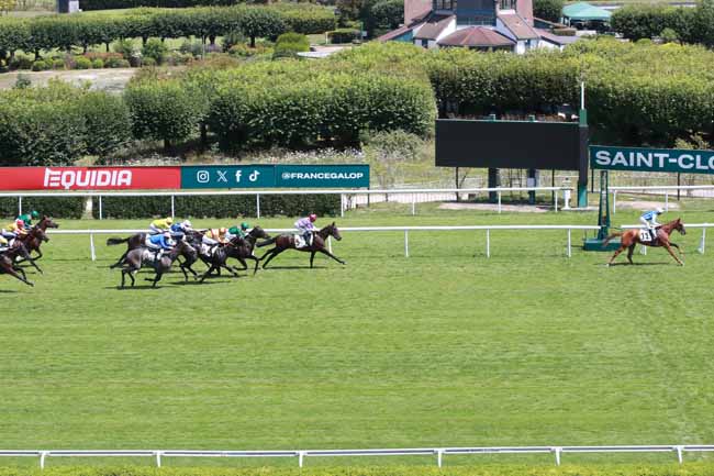 Photo d'arrivée de la course pmu PRIX IDALIE à SAINT CLOUD le Mercredi 9 juillet 2025
