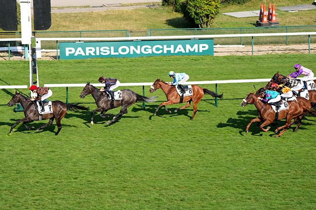 Photo d'arrivée de la course pmu PRIX DE LA HUCHETTE à LONGCHAMP le Jeudi 10 juillet 2025