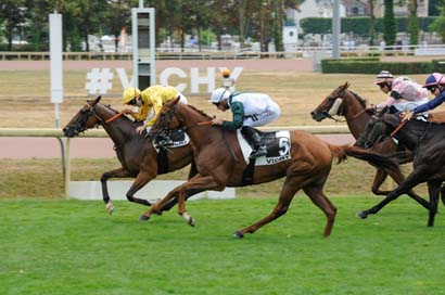 Photo d'arrivée de la course pmu PRIX RENE BARDET à VICHY le Lundi 14 juillet 2025