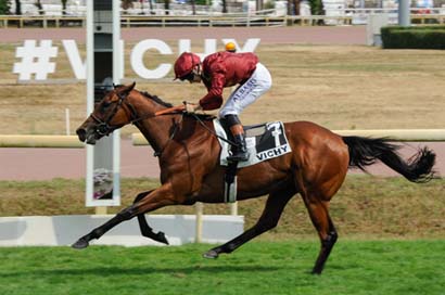 Photo d'arrivée de la course pmu PRIX FREDERIC DE LAGRANGE à VICHY le Lundi 14 juillet 2025