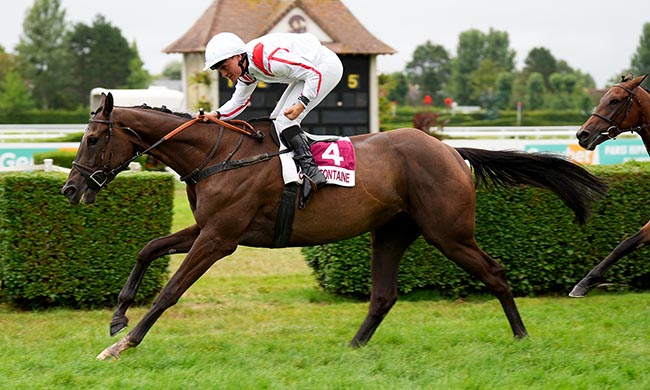 Photo d'arrivée de la course pmu PRIX MARINE DECLERCK (PRIX DES HELIOTROPES) à CLAIREFONTAINE le Mercredi 16 juillet 2025