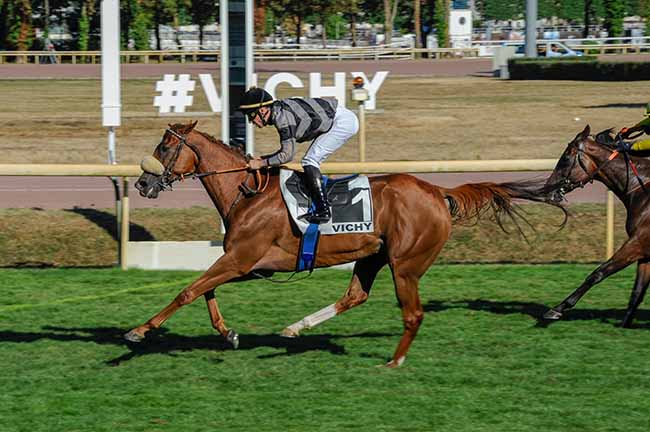 Photo d'arrivée de la course pmu PRIX DE CHOUVIGNY à VICHY le Jeudi 17 juillet 2025