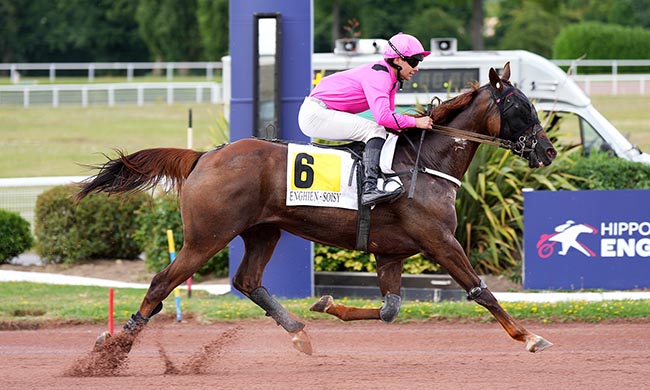 Photo d'arrivée de la course pmu PRIX DE BONNY-SUR-LOIRE à ENGHIEN le Jeudi 17 juillet 2025