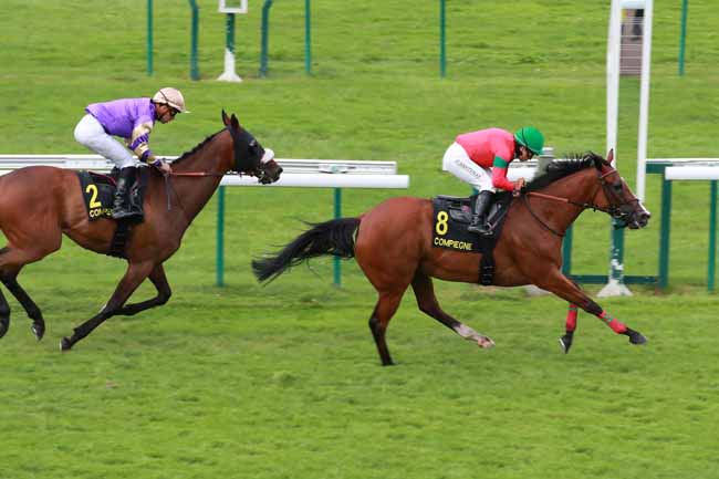 Photo d'arrivée de la course pmu PRIX DE FRESNOY-LA-RIVIERE à COMPIEGNE le Lundi 21 juillet 2025