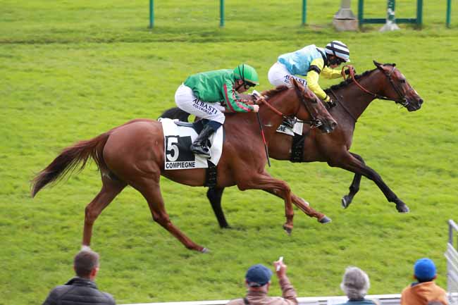 Photo d'arrivée de la course pmu PRIX DE LA VALLEE DE L'AUTOMNE à COMPIEGNE le Jeudi 24 juillet 2025