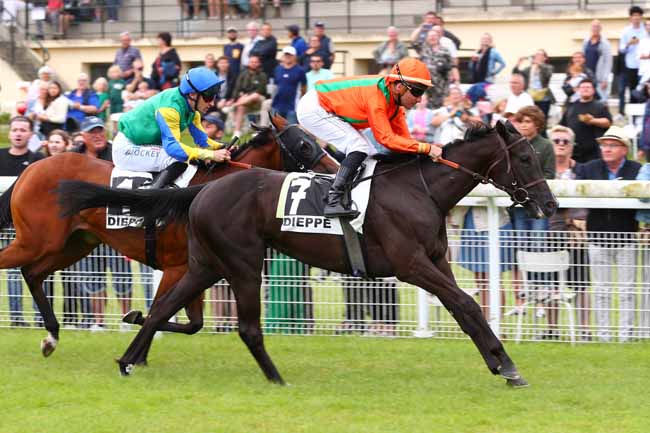 Photo d'arrivée de la course pmu PRIX YARIS CROSS (PRIX DES ARCADES) à DIEPPE le Jeudi 31 juillet 2025