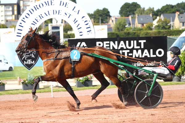 Photo d'arrivée de la course pmu PRIX LAITERIE DE SAINT-MALO-GROUPE SILL à SAINT MALO le Mercredi 6 août 2025