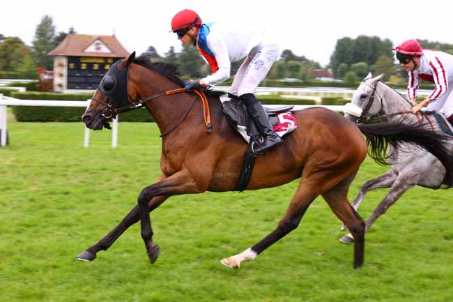 Photo d'arrivée de la course pmu PRIX GENYBET SUPER TOP 5 (PRIX PREVITHAL WORLD CHAMPIONSHIPS FOR GENTLEMEN-RIDERS) à CLAIREFONTAINE le Vendredi 8 août 2025