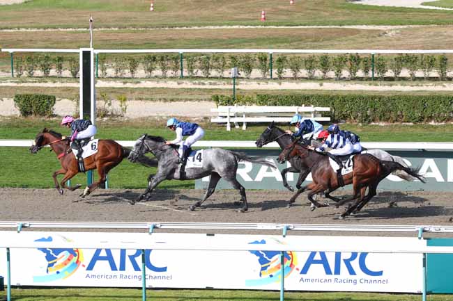 Photo d'arrivée de la course pmu PRIX FAMILIA MARTIN FERRO (ARG) à DEAUVILLE le Dimanche 10 août 2025