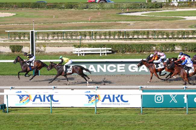 Photo d'arrivée de la course pmu PRIX HIPODROMO NACIONAL DE MARONAS (URU) à DEAUVILLE le Dimanche 10 août 2025