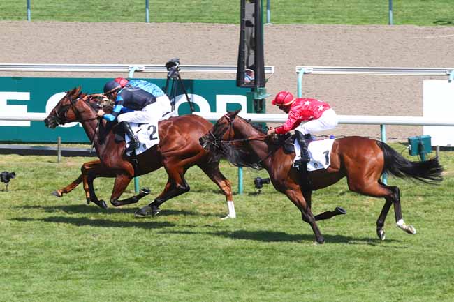 Photo d'arrivée de la course pmu PRIX GONTAUT-BIRON HONG KONG JOCKEY CLUB à DEAUVILLE le Samedi 16 août 2025