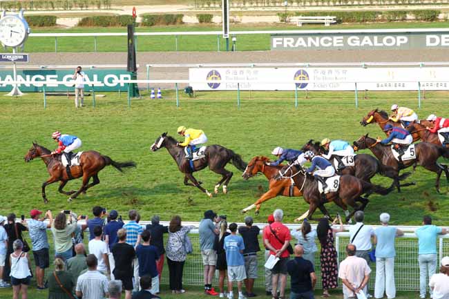 Photo d'arrivée de la course pmu PRIX DE CAGNY à DEAUVILLE le Samedi 16 août 2025