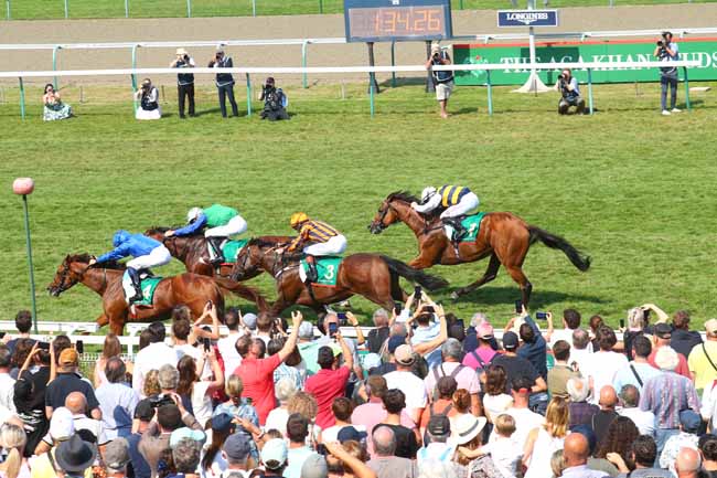 Photo d'arrivée de la course pmu THE AGA KHAN STUDS PRIX JACQUES LE MAROIS à DEAUVILLE le Dimanche 17 août 2025