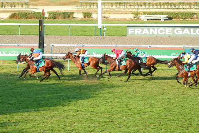 Photo d'arrivée de la course pmu THE AGA KHAN STUDS PRIX DE NOROLLES à DEAUVILLE le Dimanche 17 août 2025