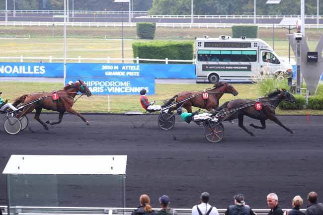 Photo d'arrivée de la course pmu PRIX DE NOAILLES à PARIS-VINCENNES le Mercredi 20 août 2025
