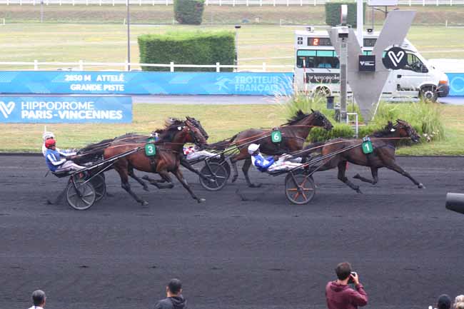 Photo d'arrivée de la course pmu PRIX DU PERIGORD à PARIS-VINCENNES le Mercredi 20 août 2025