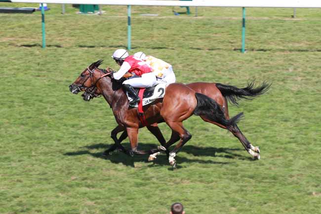 Photo d'arrivée de la course pmu PRIX DE LA CORNICHE à DEAUVILLE le Samedi 23 août 2025