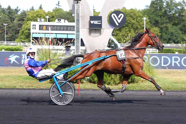 Photo d'arrivée de la course pmu PRIX DE MULHOUSE à PARIS-VINCENNES le Samedi 23 août 2025