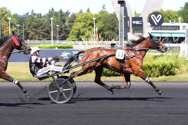 Photo d'arrivée de la course pmu PRIX DE DOLE à PARIS-VINCENNES le Samedi 23 août 2025
