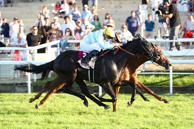 Photo d'arrivée de la course pmu PRIX EQUURES (PRIX PERRAULT) à CLAIREFONTAINE le Lundi 25 août 2025
